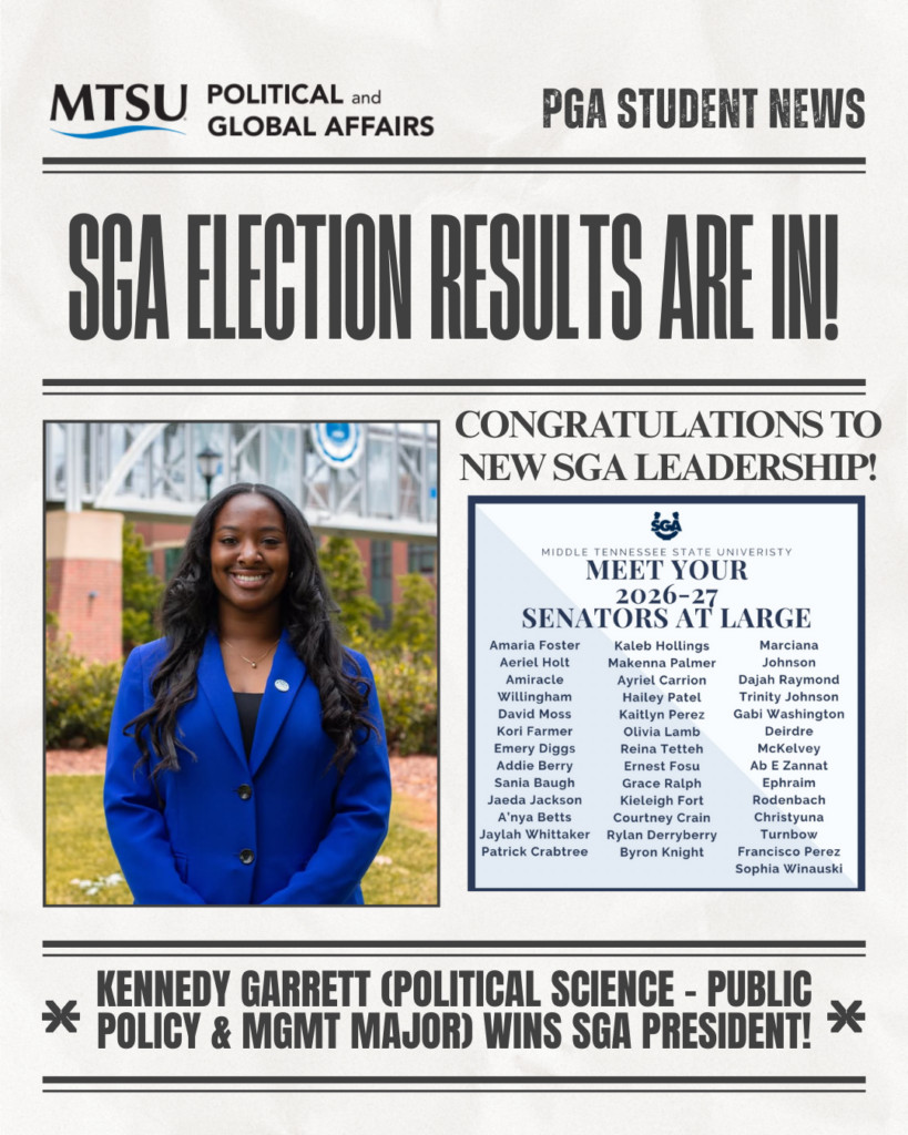 Kennedy Garrett SGA President