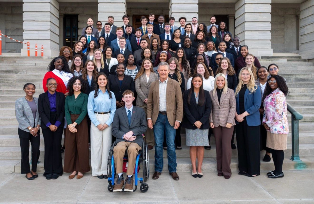 Tennessee Legislative Internship Program Spring 2026 Cohort with Governor Bill Lee
